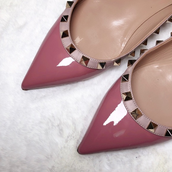 ❤️SOLD❤️Valentino rockstud balle flats rose 36 - Picture 2 of 8